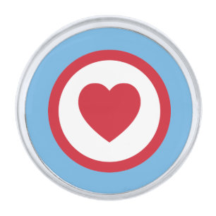 Chicago Love   Lapel Pin   Blue