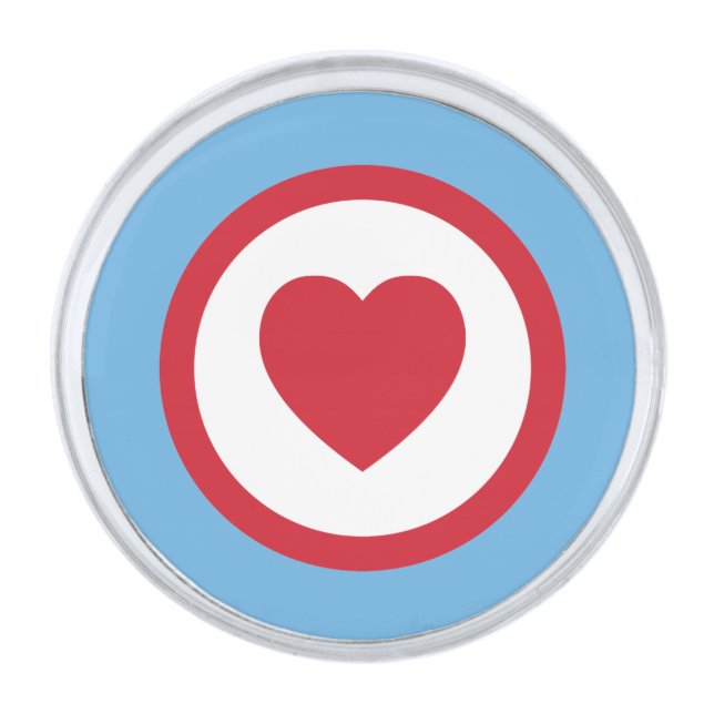 Chicago Love | Lapel Pin | Blue (Front)