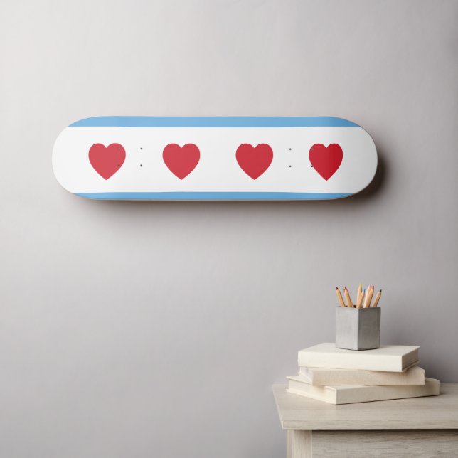 Chicago Love | Skateboard Deck (Wall Art (Horz))