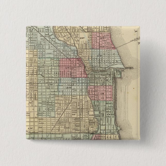 Chicago Map by Mitchell Button (Front)