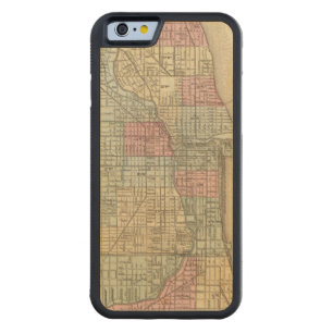 Chicago Map by Mitchell Carved Maple iPhone 6 Bumper Case