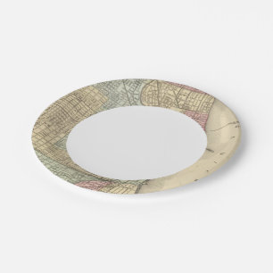 Chicago Map by Mitchell Paper Plates