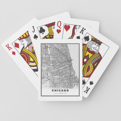 Chicago Map Poker Cards