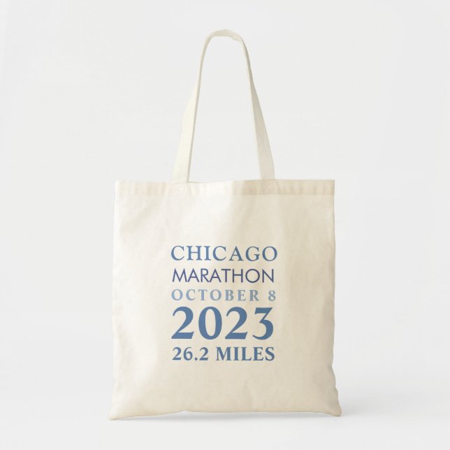 Chicago Marathon 2023 Tote Bag (Front)