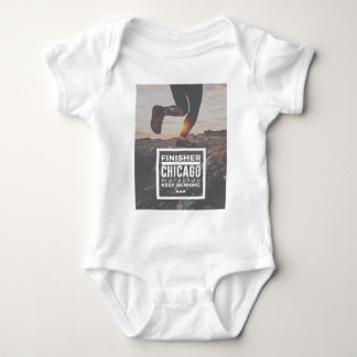 Chicago Marathon Finisher Run Running Race Baby Bodysuit