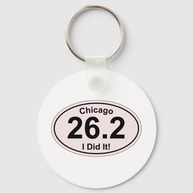 Chicago Marathon Keychain (Front)