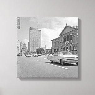 Chicago Michigan Avenue Art Museum 1960's Photo Canvas Print