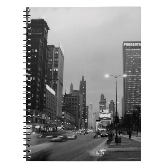 Chicago Michigan Avenue @ Night March 6, 1967 Notebook (Front)