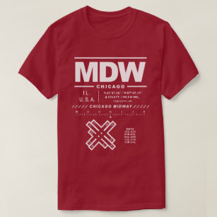 Chicago Midway International Airport MDW T-Shirt