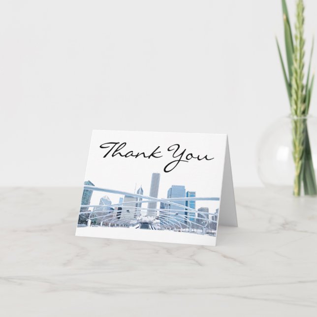 Chicago Millenium Park Thank You Card (Front)