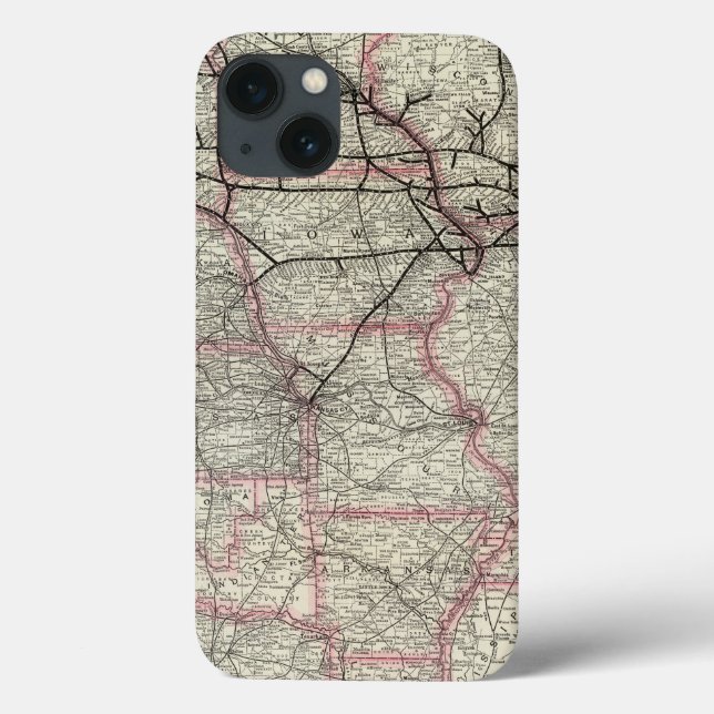 Chicago Milwaukee and St Paul Ry and connections Case-Mate iPhone Case (Back)