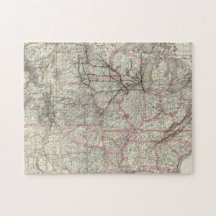 Chicago Milwaukee and St Paul Ry and connections Jigsaw Puzzle