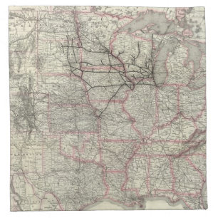 Chicago Milwaukee and St Paul Ry and connections Napkin