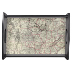Chicago Milwaukee and St Paul Ry and connections Serving Tray