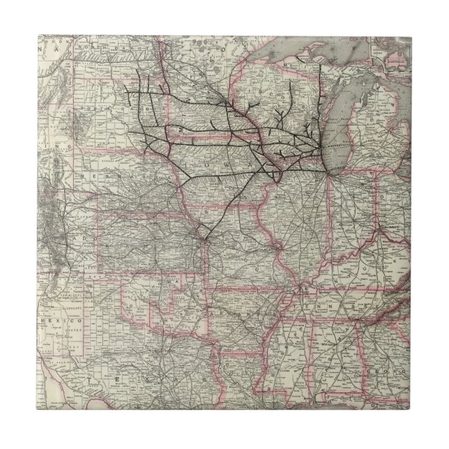 Chicago Milwaukee and St Paul Ry and connections Tile (Front)