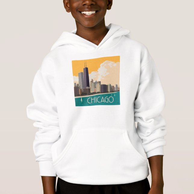 Chicago | Modern Skyline Hoodie (Front)