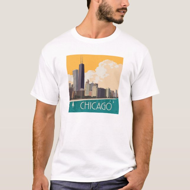 Chicago | Modern Skyline T-Shirt (Front)