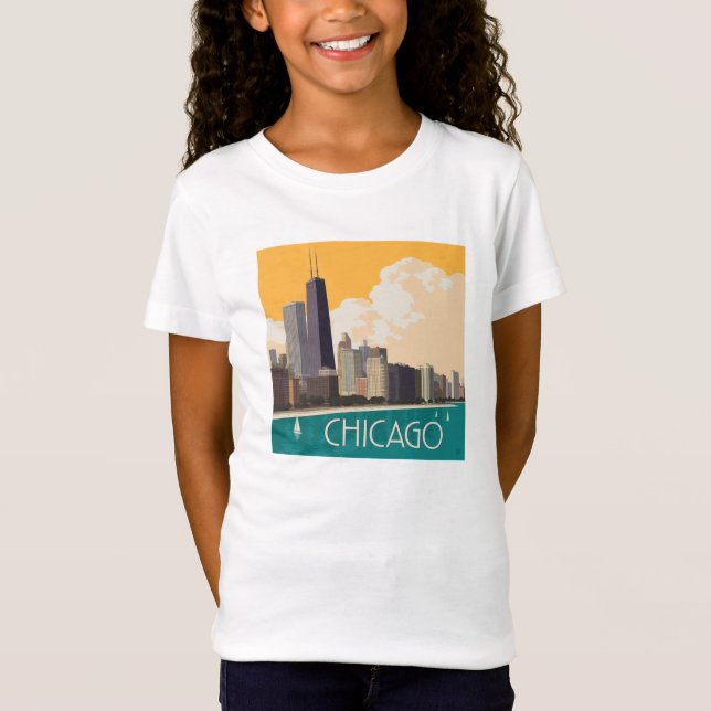 Chicago | Modern Skyline T-Shirt (Front)