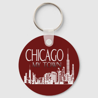 Chicago My Town Keychain