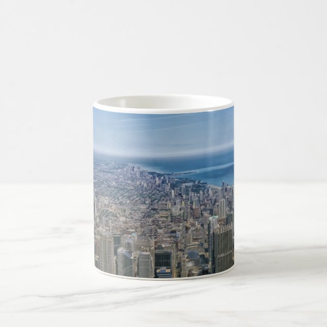 Chicago Nature Scene Buildings Towers Coffee Mug (Center)