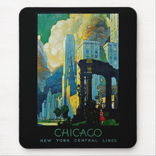 Chicago  New York Central Lines Mouse Pad