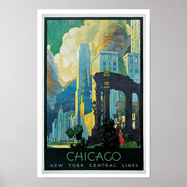Chicago ~ New York Central Lines Poster (Front)