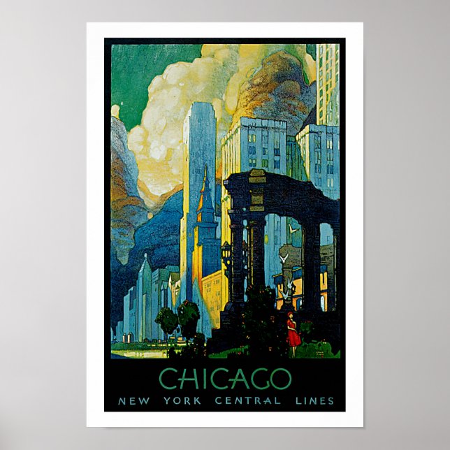 Chicago ~ New York Central Lines Poster (Front)