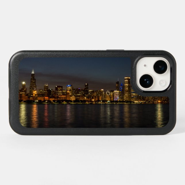 Chicago Night Cityscape OtterBox iPhone Case (Back Horizontal)