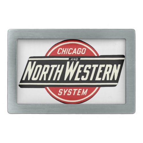 Chicago  Northwestern Railroad Logo 1 Belt Buckle