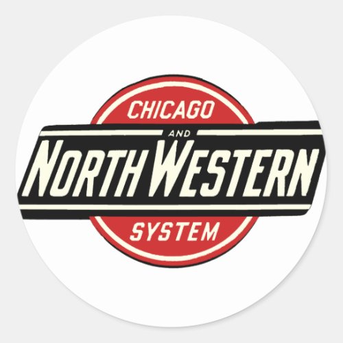 Chicago  Northwestern Railroad Logo 1 Classic Round Sticker
