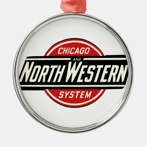 Chicago  Northwestern Railroad Logo 1 Metal Ornament