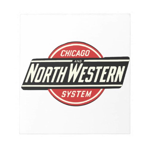 Chicago  Northwestern Railroad Logo 1 Notepad