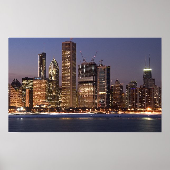 Chicago Obama Skyline Poster (Front)