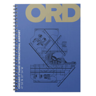 Chicago O'Hare Airport (ORD) Diagram Notebook
