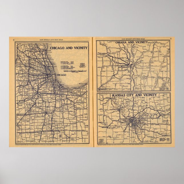 Chicago, Omaha, Kansas City Poster (Front)