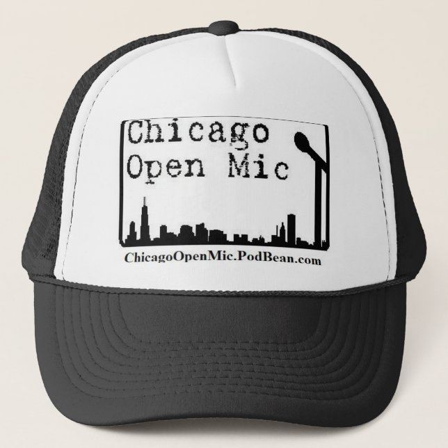 Chicago Open Mic Trucker Hat (Front)