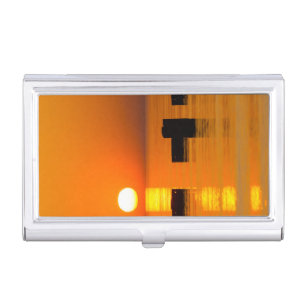 Chicago Orange Galore Morning Business Card Case