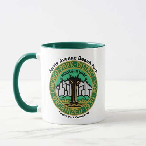 Chicago Park District Jarvis Avenue Beach Park Mug