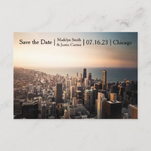 Chicago Photo - 3x5 Save the Date