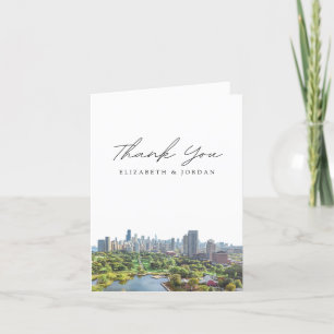 Chicago Photo Lincoln Park Blank Thank You Card