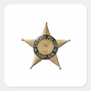 Chicago Police Chaplain Square Sticker