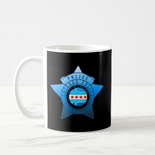 Chicago Police Cpd Chicago Flag And Police Badge Coffee Mug