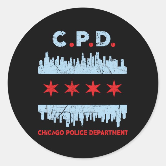 Chicago Police Officer Classic Round Sticker (Front)