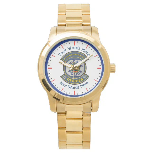 Chicago Police Officer Wrist Watch Zazzle