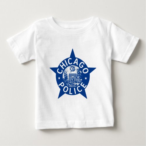Chicago Police VINTAGE STAR Baby T_Shirt