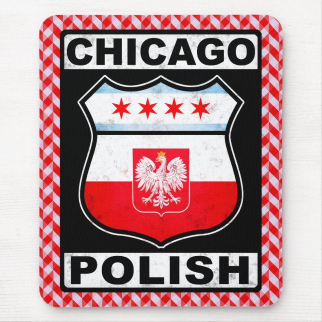 Chicago Polish American Mousemat Mouse Pad (Front)