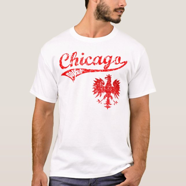Chicago Polish Baseball style T-Shirt (Front)