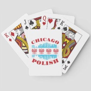 Chicago Polish Poland Heritage Pride Poker Cards