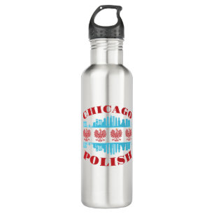 Chicago Polish Poland Heritage Pride Stainless Steel Water Bottle
