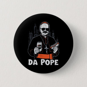 Chicago Pope Leo Xiv "da Pope" T-shirt.png Button